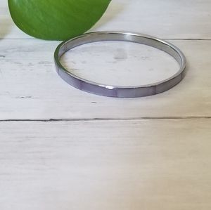 Lavender Seaside Shell Bangle